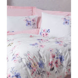 Parure de lit - 1 housse de couette 220 x 240 cm + 2 taies d'oreiller 60 x 60 cm - 100% coton renforcé - Rose