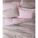 Parure de lit - 1 housse de couette 220 x 240 cm + 2 taies d'oreiller 60 x 60 cm - 100% coton renforcé - Rose