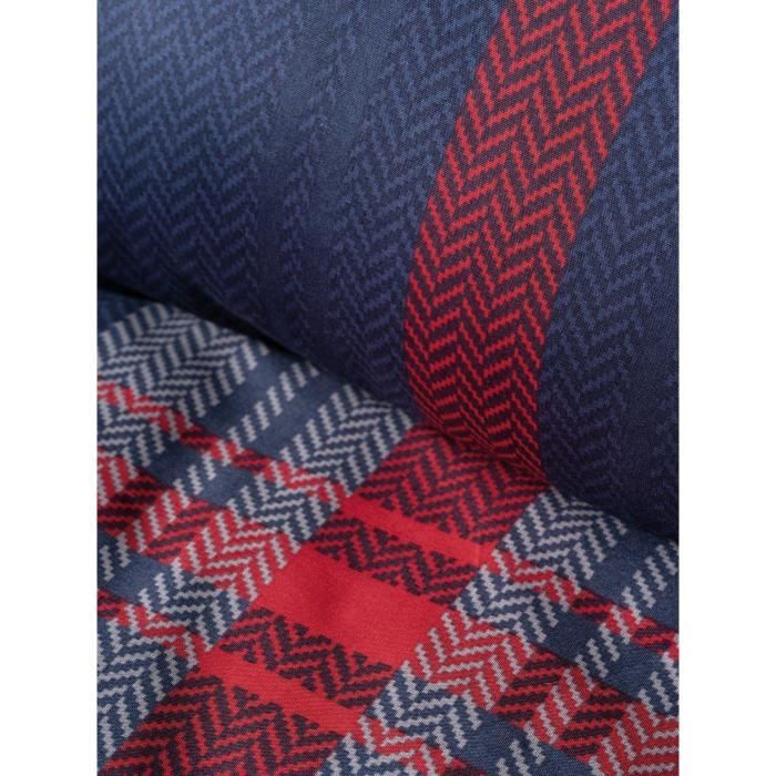 Parure de lit - 1 housse de couette 220 x 240 cm + 2 taies d'oreiller 60 x 60 cm - 100% coton renforcé - Rouge