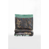 Parure de lit - 1 housse de couette 220 x 240 cm + 2 taies d'oreiller 60 x 60 cm - Satiné 100% coton - Menthe