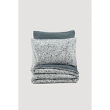 Parure de lit - 1 housse de couette 220 x 240 cm + 2 taies d'oreiller 60 x 60 cm - 100% coton renforcé - Anthracite