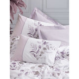 Parure de lit - 1 housse de couette 220 x 240 cm + 2 taies d'oreiller 60 x 60 cm - 100% coton renforcé - Lilas