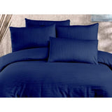 Parure de lit - 1 housse de couette 220 x 240 cm + 2 taies d'oreiller 60 x 60 cm - 70% polyester, 30% coton - Bleu