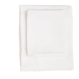 Parure de lit - 1 housse de couette 220 x 240 cm + 2 taies d'oreiller 60 x 60 cm - Satiné 100% coton - Blanc