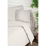Parure de lit - 1 housse de couette 220 x 240 cm + 2 taies d'oreiller 60 x 60 cm - 100% coton renforcé - Blanc