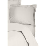 Parure de lit - 1 housse de couette 220 x 240 cm + 2 taies d'oreiller 60 x 60 cm - 100% coton renforcé - Blanc