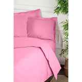 Parure de lit - 1 housse de couette 220 x 240 cm + 2 taies d'oreiller 60 x 60 cm - 100% coton renforcé - Rose