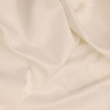 Parure de lit - 1 housse de couette 220 x 240 cm + 2 taies d'oreiller 60 x 60 cm - Satiné 100% coton - Creme