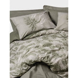 Parure de lit - 1 housse de couette 220 x 240 cm + 2 taies d'oreiller 60 x 60 cm - 100% coton renforcé - Kaki