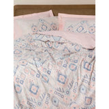 Parure de lit - 1 housse de couette 220 x 240 cm + 2 taies d'oreiller 60 x 60 cm - 100% coton renforcé - Saumon
