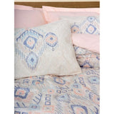 Parure de lit - 1 housse de couette 220 x 240 cm + 2 taies d'oreiller 60 x 60 cm - 100% coton renforcé - Saumon