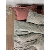 Parure de lit - 1 housse de couette 220 x 240 cm + 2 taies d'oreiller 60 x 60 cm - 100% coton renforcé - Rouge