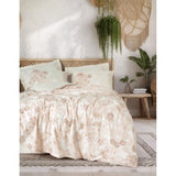 Parure de lit - 1 housse de couette 220 x 240 cm + 2 taies d'oreiller 60 x 60 cm - 100% coton renforcé - Beige