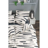 Parure de lit - 1 housse de couette 220 x 240 cm + 2 taies d'oreiller 60 x 60 cm - 65% coton, 35% polyester - Blanc