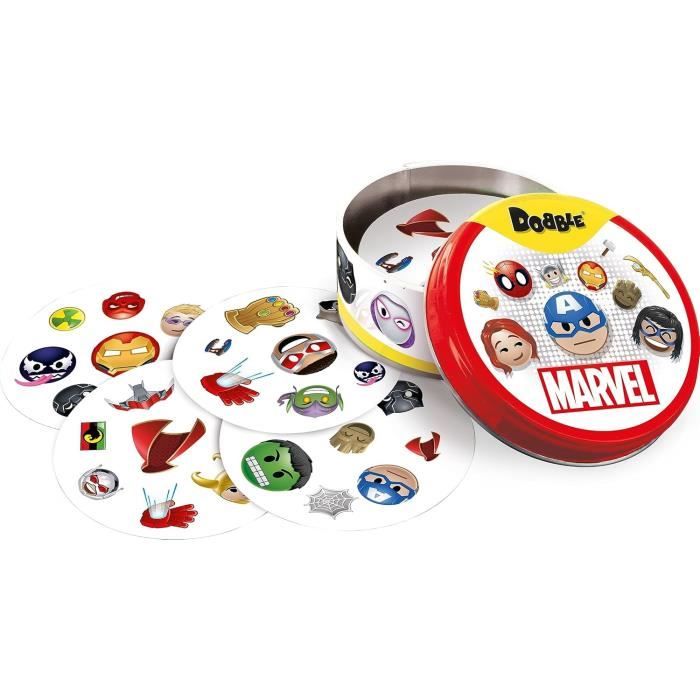 Jeu d'ambiance - ASMODEE - Dobble : Marvel Emoji (Eco Sleeve) - 6 ans - ExtÈrieur - Mixte