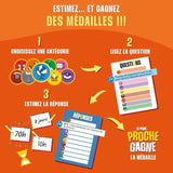 Le Plus Proche Gagne, le jeu quiz ultime, jeu de société, des 14 ans, temps - de 30 min, 2 a 10 joueurs