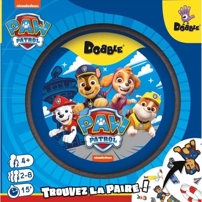 Dobble : Pat Patrouille|Zygomatic - Jeu de sociÈtÈ - 5 mini-jeux - a partir de 6 ans