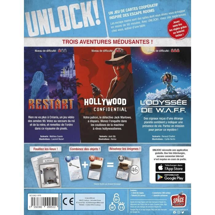 Unlock 11 - Extraordinary Adventures - Version Française - De 1 a 6 joueurs - 10 Ans et plus