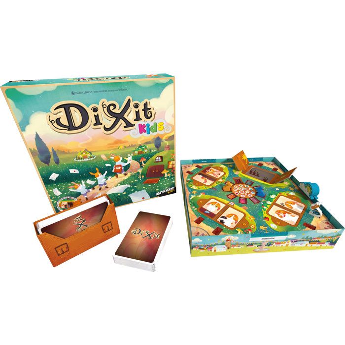 LIBELLUD Dixit Kids - Jeu coopératif enfants - association d'images - 84 cartes illustrées - des 6 ans - jeu société familial