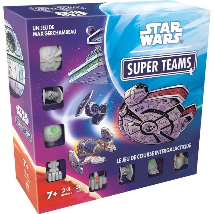 Star Wars Super Teams, jeu de société, des 7 ans, 2 a 4 joueurs, Durée moins de 30 min, Français