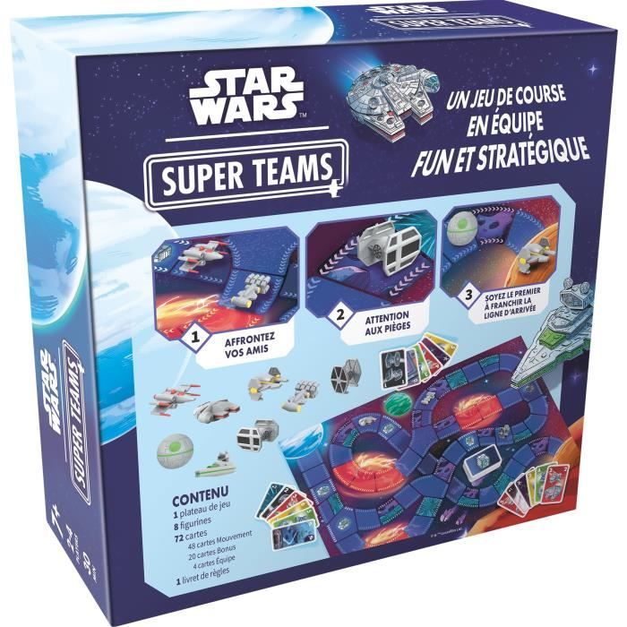 Star Wars Super Teams, jeu de société, des 7 ans, 2 a 4 joueurs, Durée moins de 30 min, Français