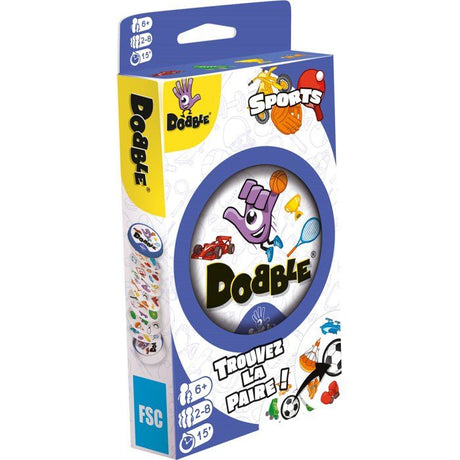 ZYGOMATIC Jeu Dobble Sports - Jeu d'observation et réflexes - En famille - entre amis - Des 6 ans - 2 a 8 joueurs - boîte métal