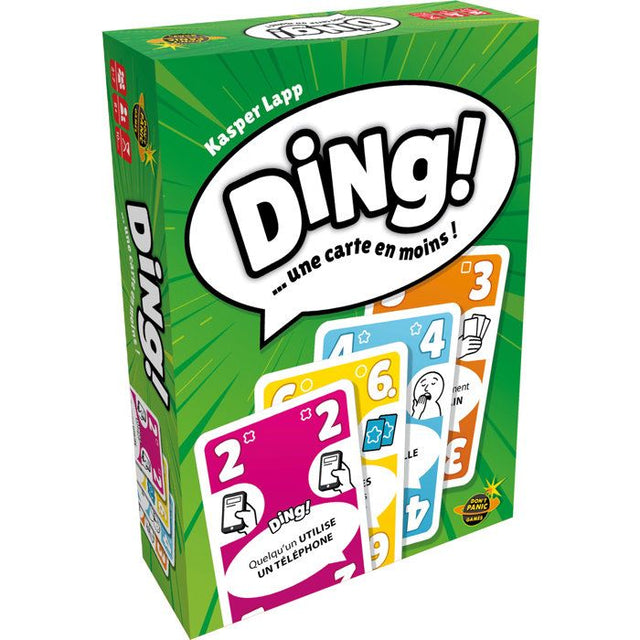 DON'T PANIC GAMES Jeu de cartes ambiance - DING! - 2 a 7 joueurs - Des 8 ans - fun et rapide - parties express - version française
