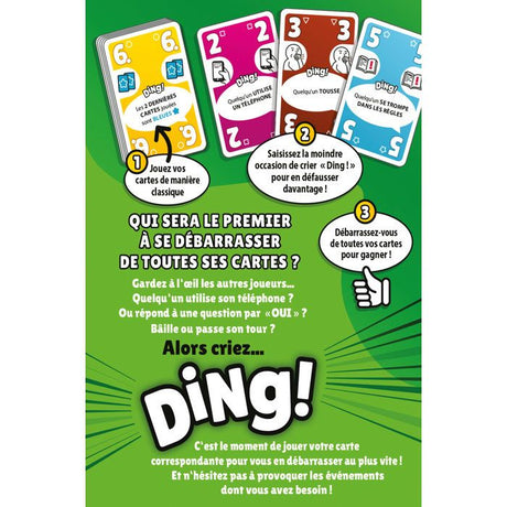 DON'T PANIC GAMES Jeu de cartes ambiance - DING! - 2 a 7 joueurs - Des 8 ans - fun et rapide - parties express - version française