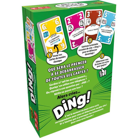 DON'T PANIC GAMES Jeu de cartes ambiance - DING! - 2 a 7 joueurs - Des 8 ans - fun et rapide - parties express - version française