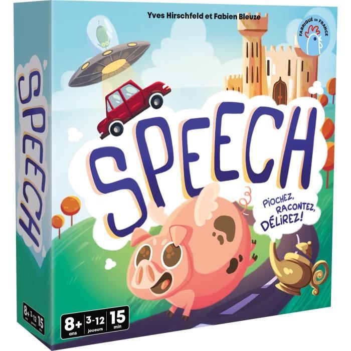 Speech - Asmodee - Invente une histoire - 4 mode de jeu - 15 minutes - Des 8ans