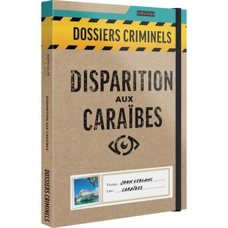Disparition aux Caraibes - Asmodee - Jeu d'enquete - Des 18 ans - Fabriqué en France