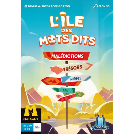 ASMODEE Jeu de société L'île des mots dits - 2 a 10 joueurs - Des 10 ans - Parties de 20 min - Jeu coopératif ou compétitif