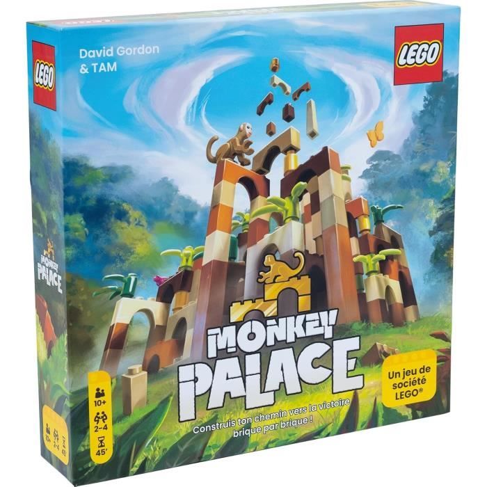 Lego Monkey Palace - Asmodee - Construisez Votre Chemin vers la Victoire Brique par Brique ! - 10 ans et + - 2 a 4 Joueurs - 45 mn