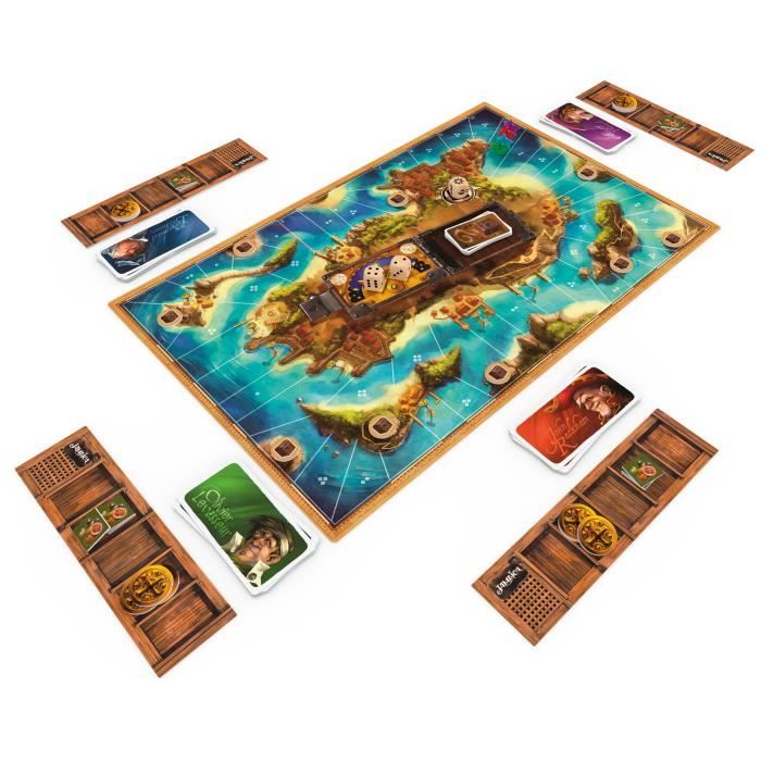 Jamaica - ASMODEE - …dition 2021 - Jeu de plateau familial - 2 a 6 joueurs - 45 min