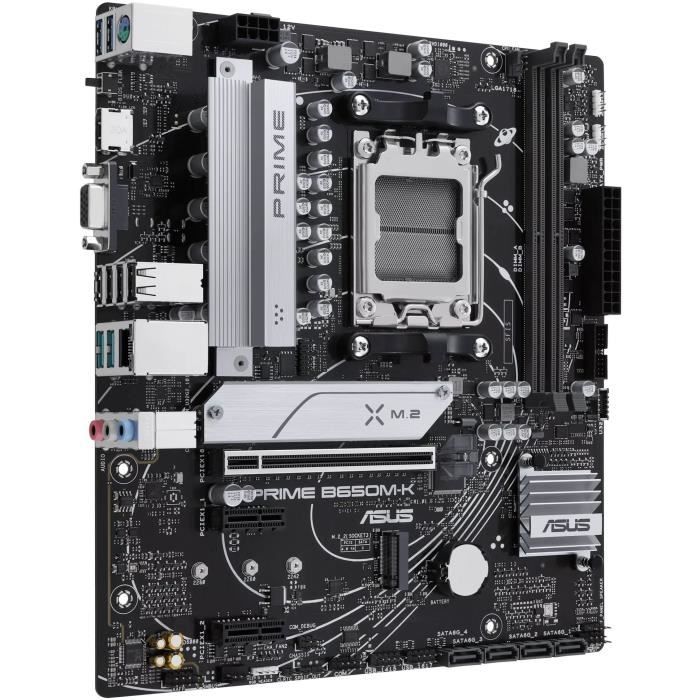 Carte mere - ASUS - PRIME B650M-K - AMD B650 - Emplacement AM5 micro ATX