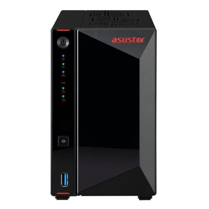 Serveur NAS - ASUSTOR - AS5402T Nimbustor 2 Gen2 - Intel Celeron Quad-Core 2.0GHz - 4GB DDR4 - 2x 2.5GbE