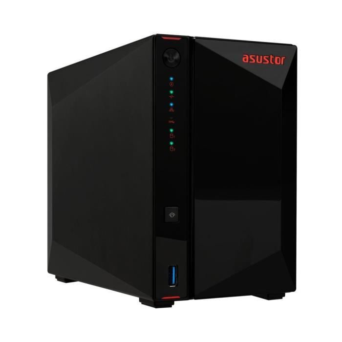 Serveur NAS - ASUSTOR - AS5402T Nimbustor 2 Gen2 - Intel Celeron Quad-Core 2.0GHz - 4GB DDR4 - 2x 2.5GbE