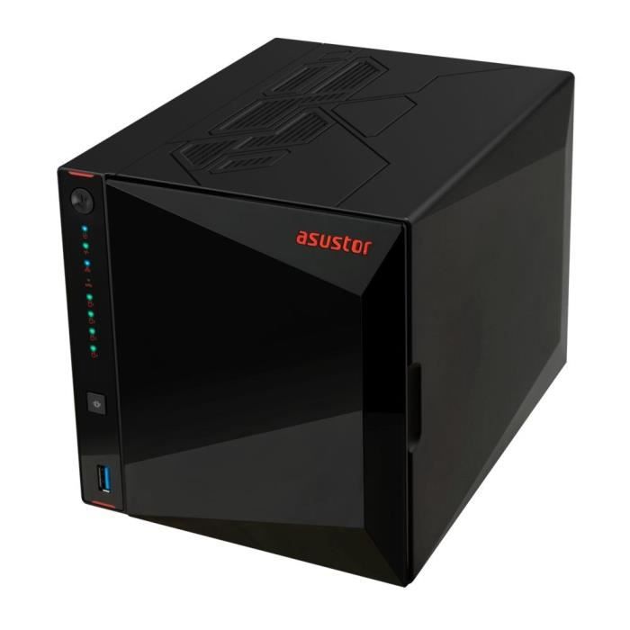 Serveur NAS - ASUSTOR - AS5404T Nimbustor 4 Gen2 - Quad-Core 2.0GHz - 4GB DDR4 - 2x 2.5GbE - 4 baies