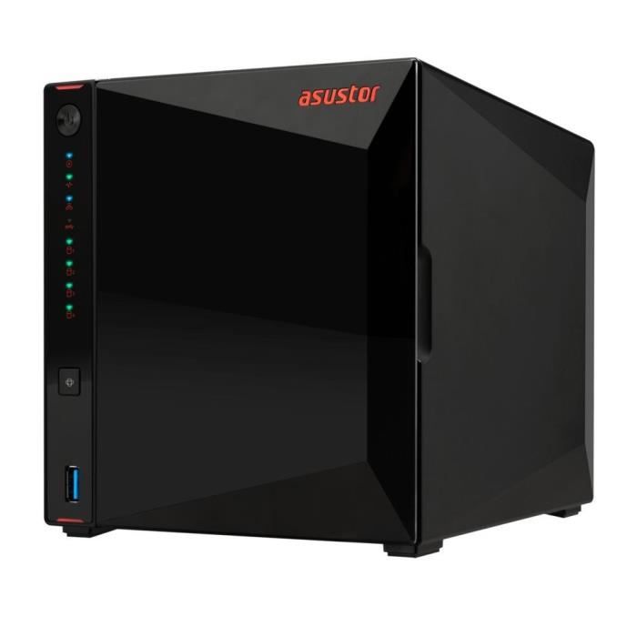 Serveur NAS - ASUSTOR - AS5404T Nimbustor 4 Gen2 - Quad-Core 2.0GHz - 4GB DDR4 - 2x 2.5GbE - 4 baies