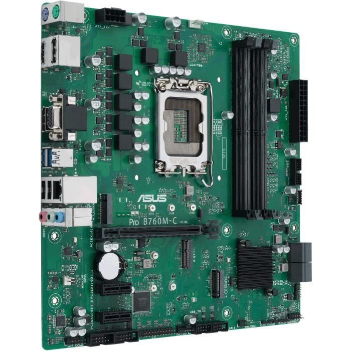 Carte mere - ASUS - PRO B760M-C-CSM - Intel B760 LGA 1700 micro ATX