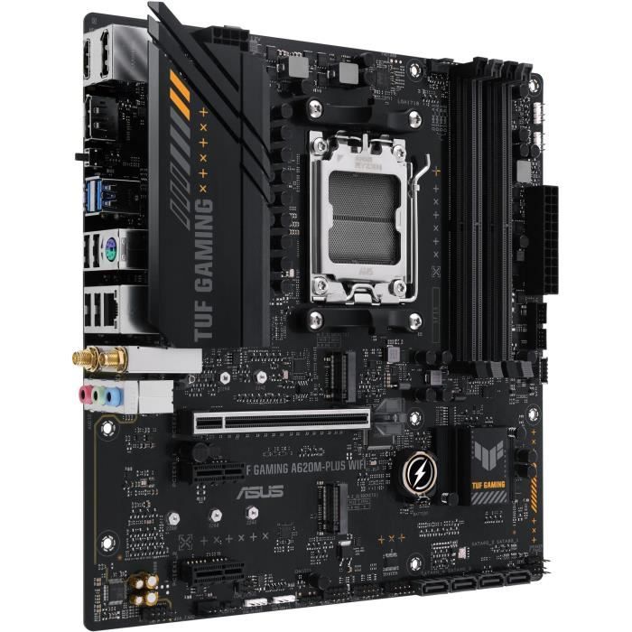 Carte mere - ASUS - TUF GAMING A620M-PLUS WIFI - AMD A620 - Emplacement AM5 micro ATX