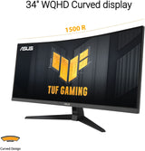Ecran PC Gamer incurvé - ASUS TUF Gaming - 34 - WQHD - 180Hz - Dalle VA - 1ms - VG34VQ3B