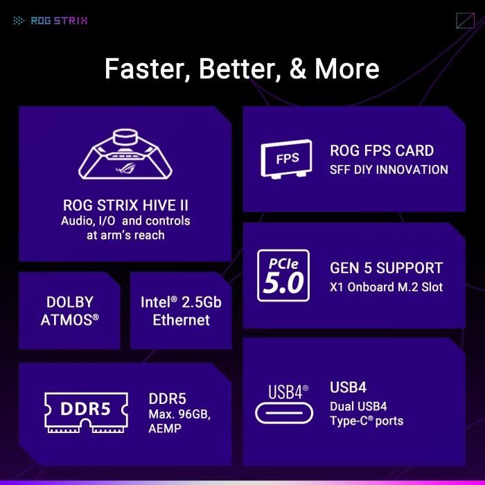 Carte mere - ASUS - STRIX X870-I GAMING WIFI
