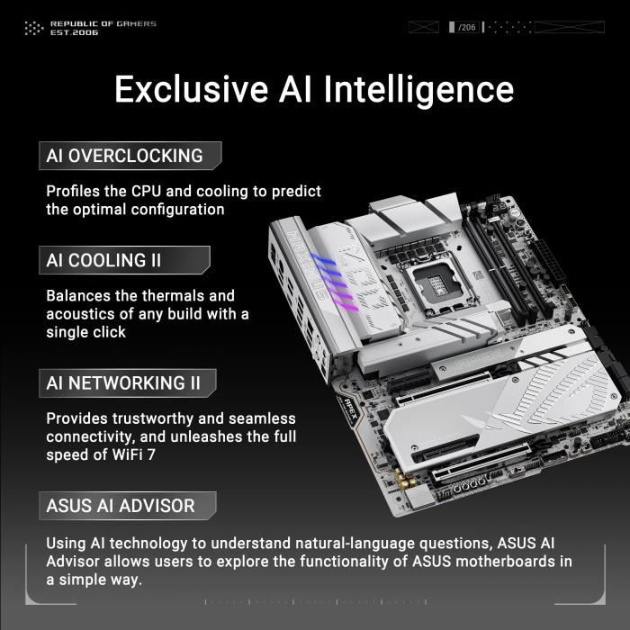 Carte mere - ASUS - MAXIMUS Z890 APEX - Socket 1851 - DDR5 SDRAM - LAN 5 GbE