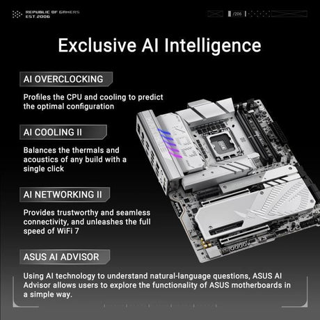 Carte mere - ASUS - MAXIMUS Z890 APEX - Socket 1851 - DDR5 SDRAM - LAN 5 GbE