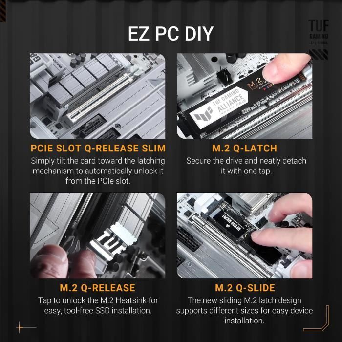 Carte mere - ASUS - TUF GAMING Z890-PRO WIFI - Socket LGA1851 - DDR5 - Wi-Fi intÈgrÈ