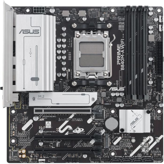 Carte mere - ASUS - PRIME B840M-A WIFI - AMD B840 - Emplacement AM5 micro ATX