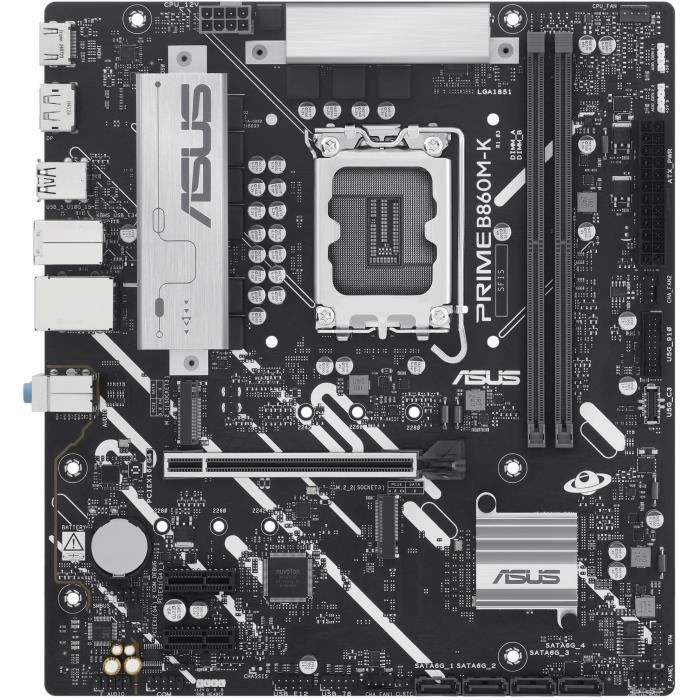 Carte mere - ASUS - PRIME B860M-K - Intel B860 LGA 1851 (Socket V1) micro ATX