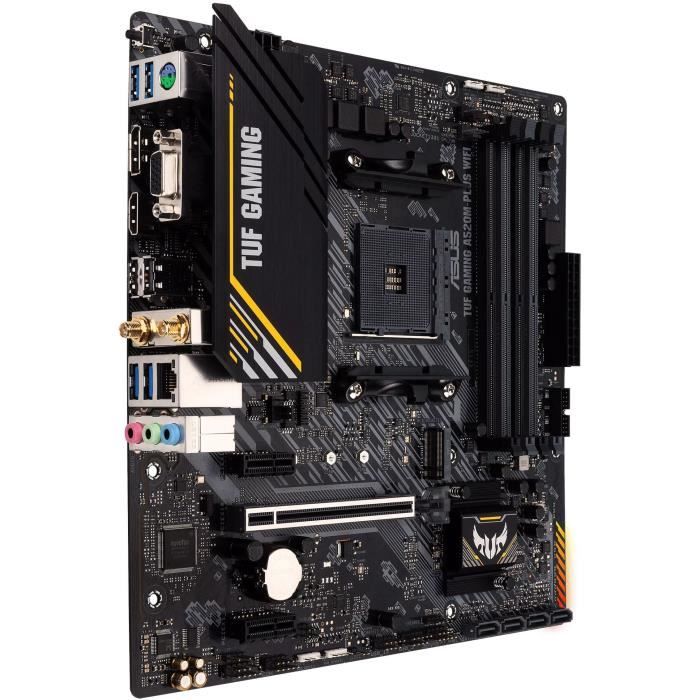 Carte mere - ASUS - TUF GAMING A520M-PLUS WIFI - AMD A520 - Emplacement AM4 micro ATX