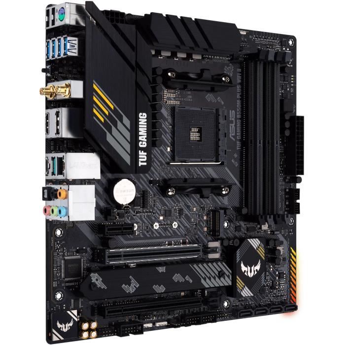 Carte mere - ASUS - TUF GAMING B550M-PLUS WIFI II - AMD B550 - Emplacement AM4 micro ATX
